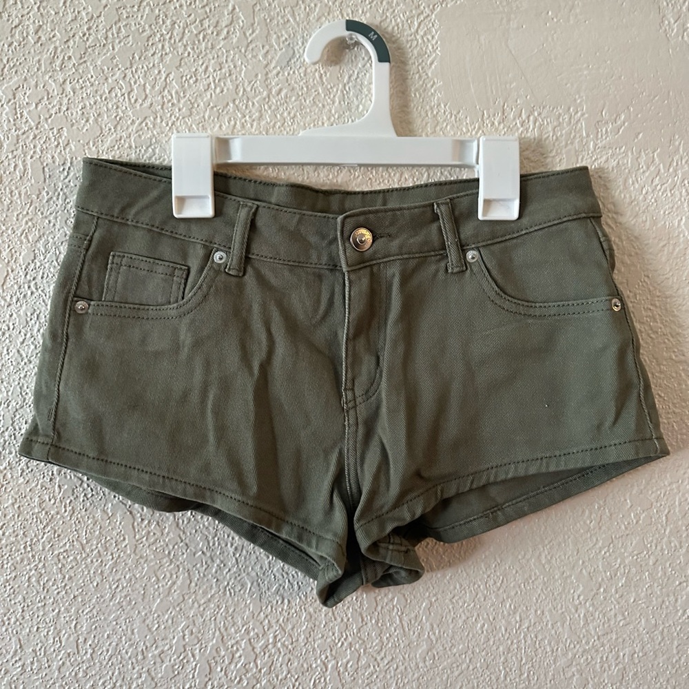 green shorts